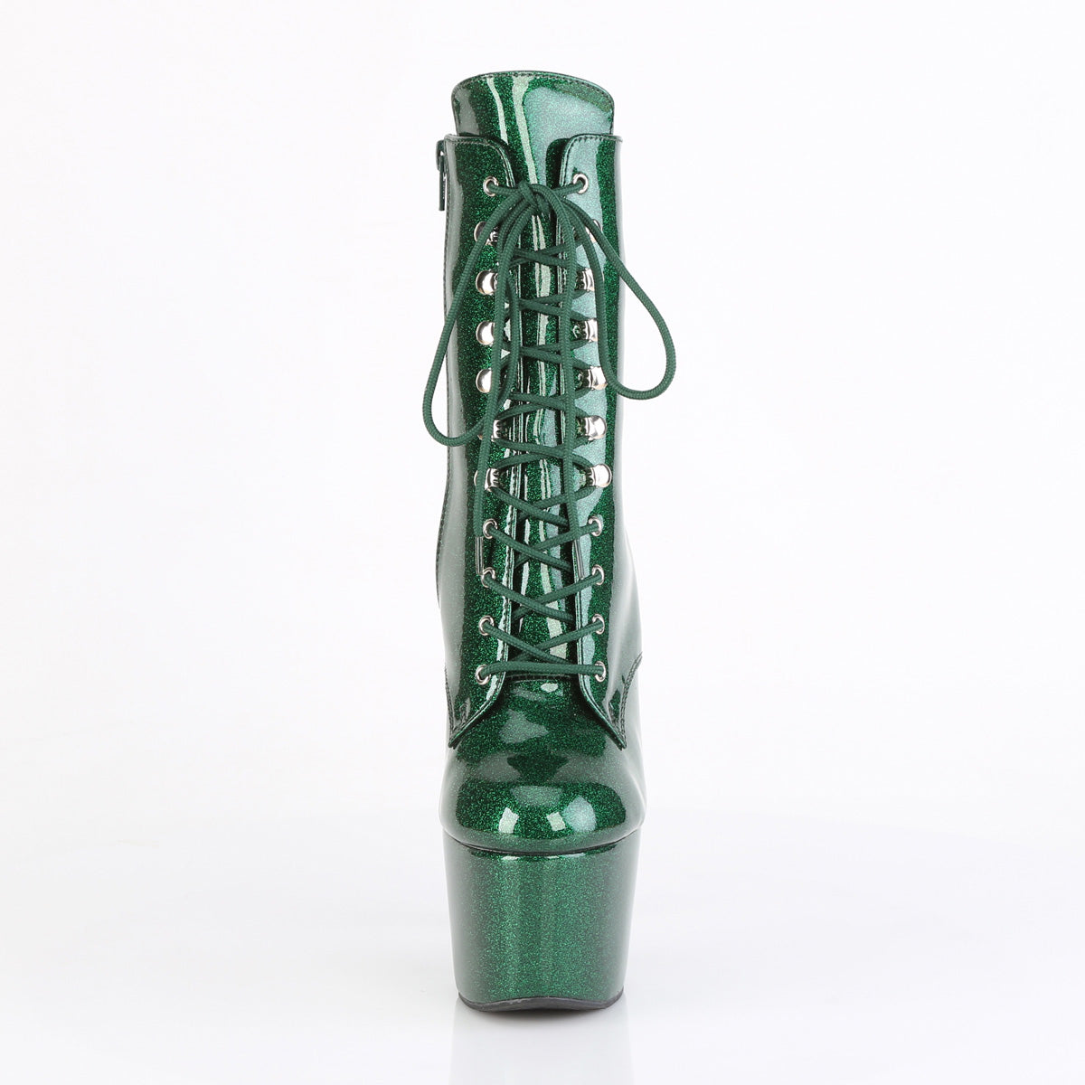 Pleaser Women's Platform Shoes ADORE-1020GP Emerald Green Glitter Pat/M