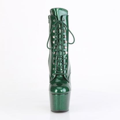 Pleaser Women's Platform Shoes ADORE-1020GP Emerald Green Glitter Pat/M