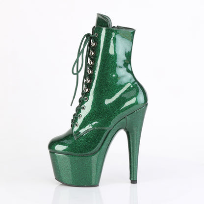 Pleaser Women's Platform Shoes ADORE-1020GP Emerald Green Glitter Pat/M
