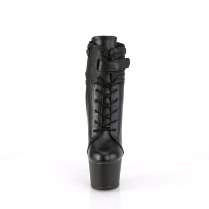 Pleaser  Ankle Boots ADORE-1020POUCH Blk Faux Leather/Blk Matte