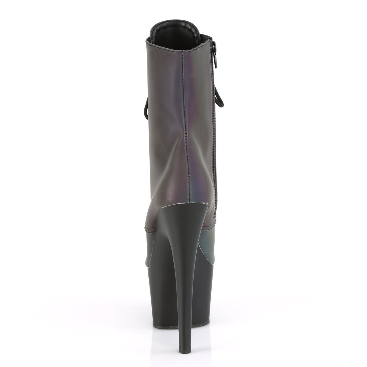 Pleaser Damen Knöchelstiefel ADORE-1020REFL grün Multi Reflective / BLK Matt