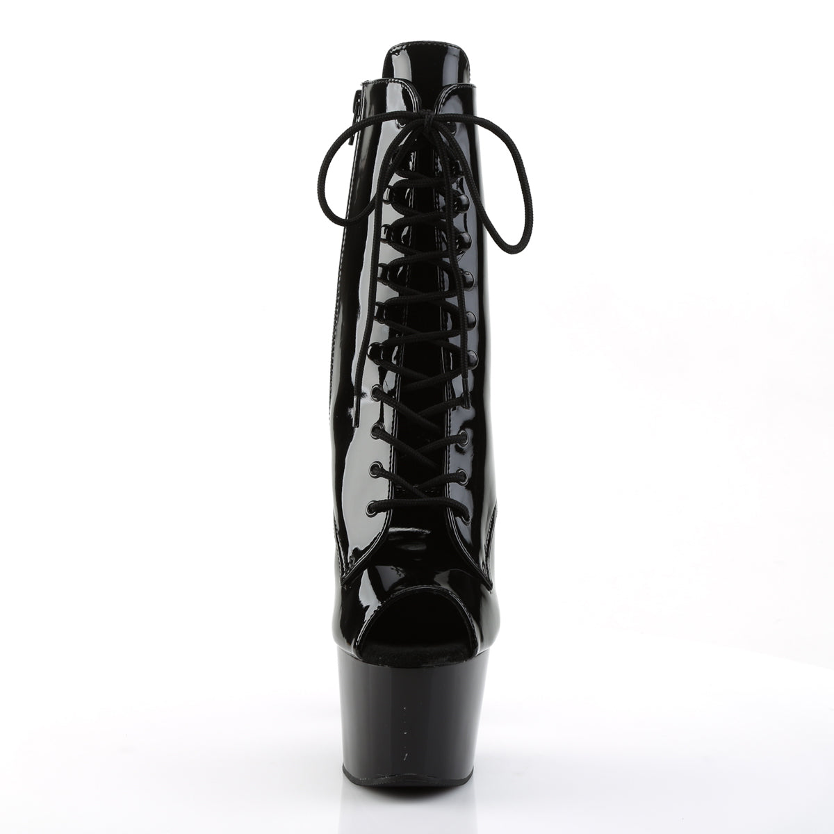 Pleaser Womens Ankle Boots ADORE-1021 Blk Pat/Blk