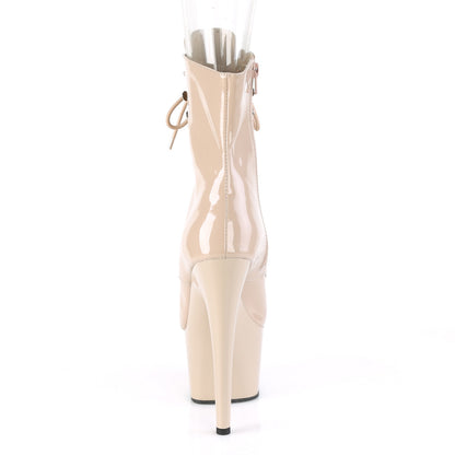 Pleaser Womens Ankle Boots ADORE-1021 Nude Pat/Nude