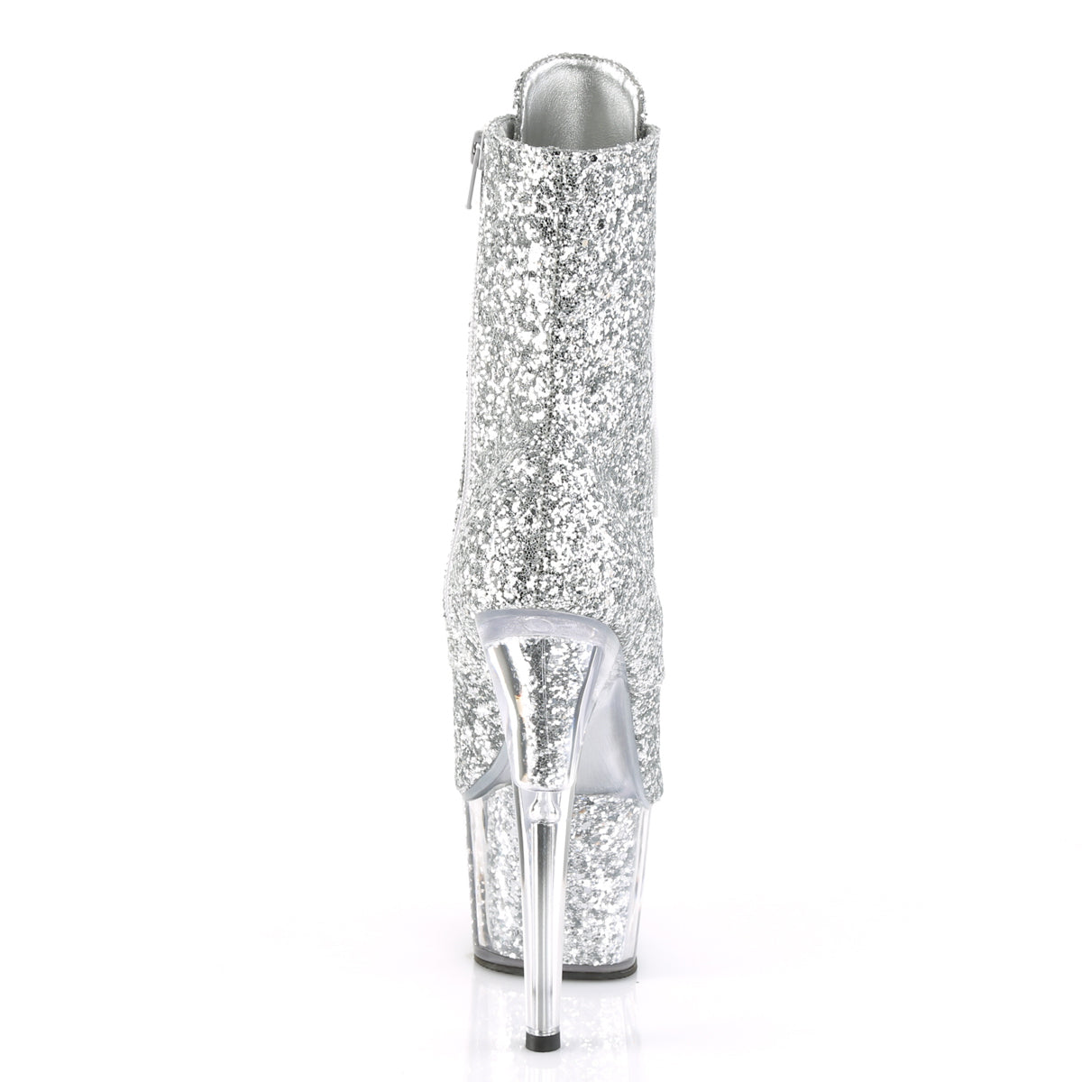 Pleaser Damen Knöchelstiefel ADORE-1021g SLV Glitter / SLV GLITERER