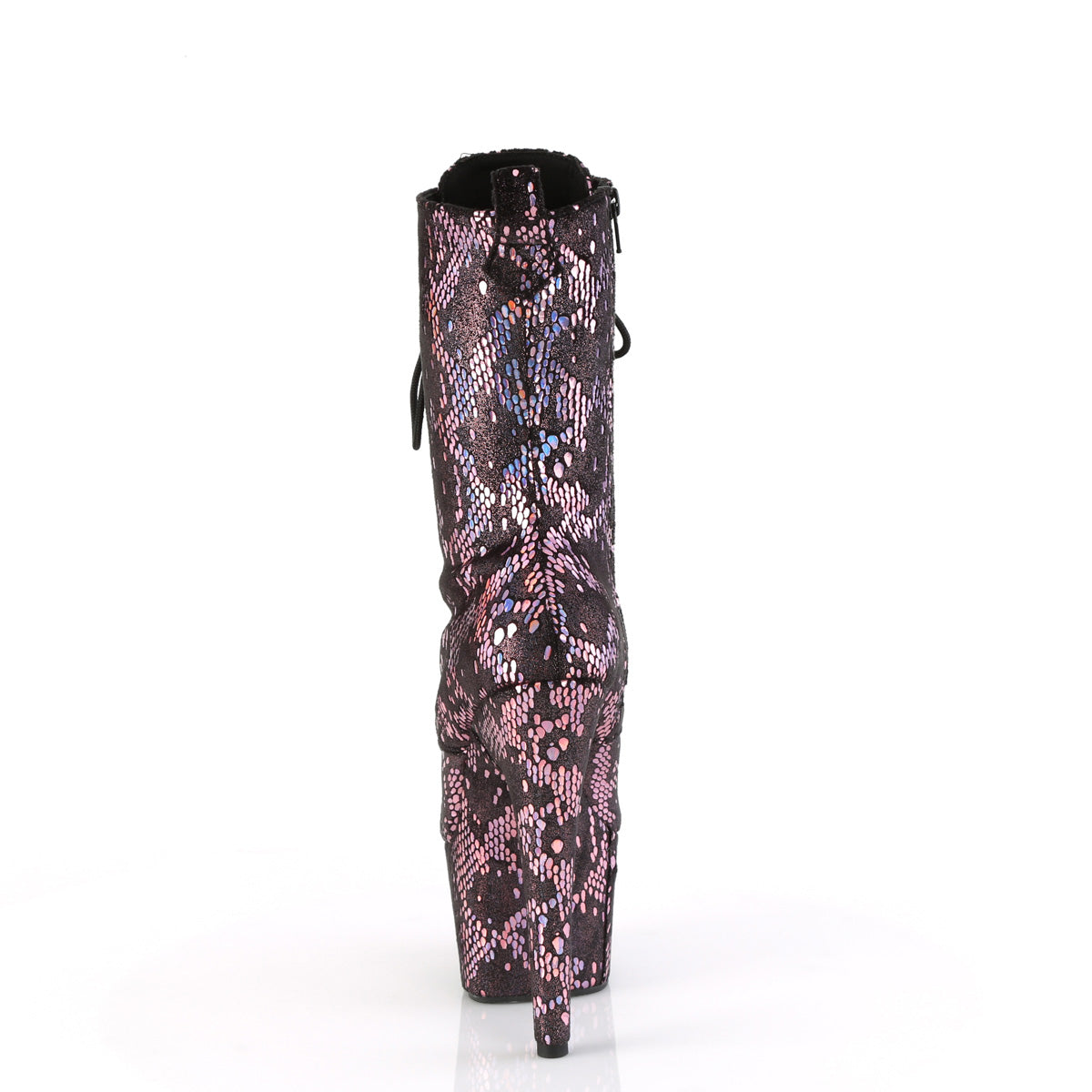 Pleaser   ADORE-1040spf B. Pink Metallic Holo Schlangendruckstoff Stoff