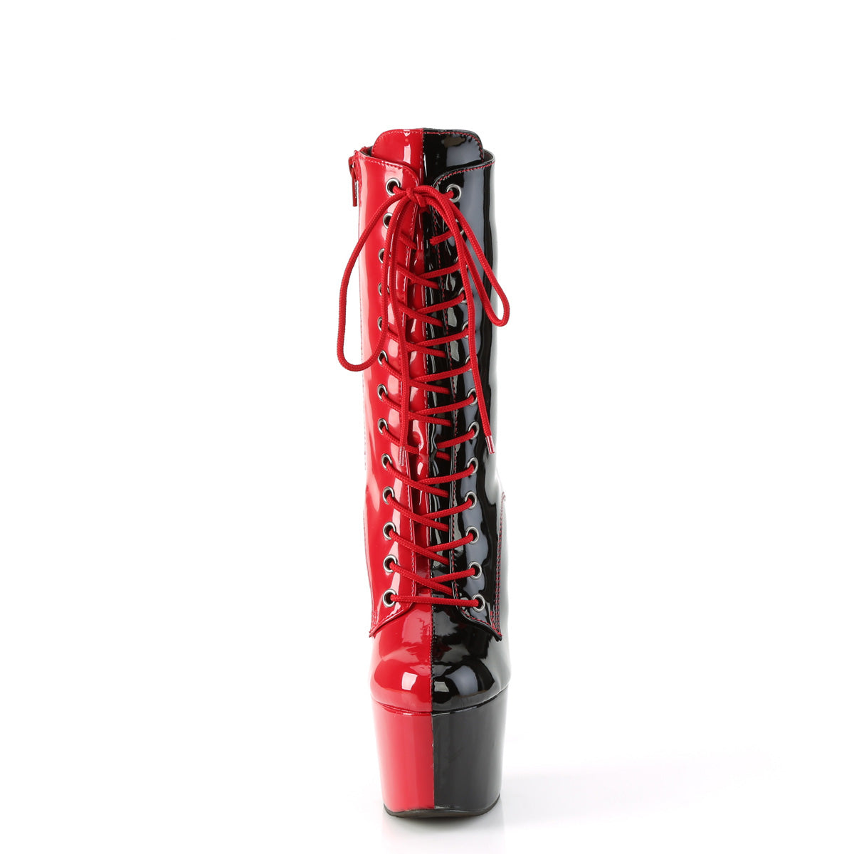 Pleaser   ADORE-1040TT Red-Blk Pat/Rot-Blk