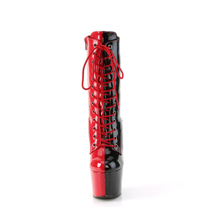 Pleaser   ADORE-1040TT Red-Blk Pat/Rot-Blk