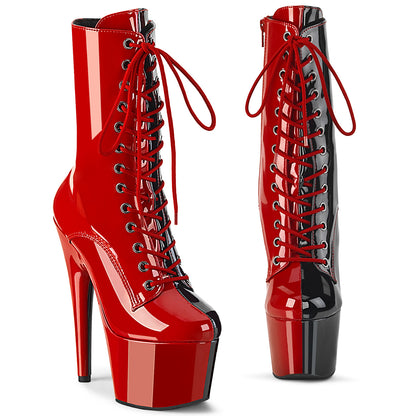 Pleaser   ADORE-1040TT Red-Blk Pat/Rot-Blk