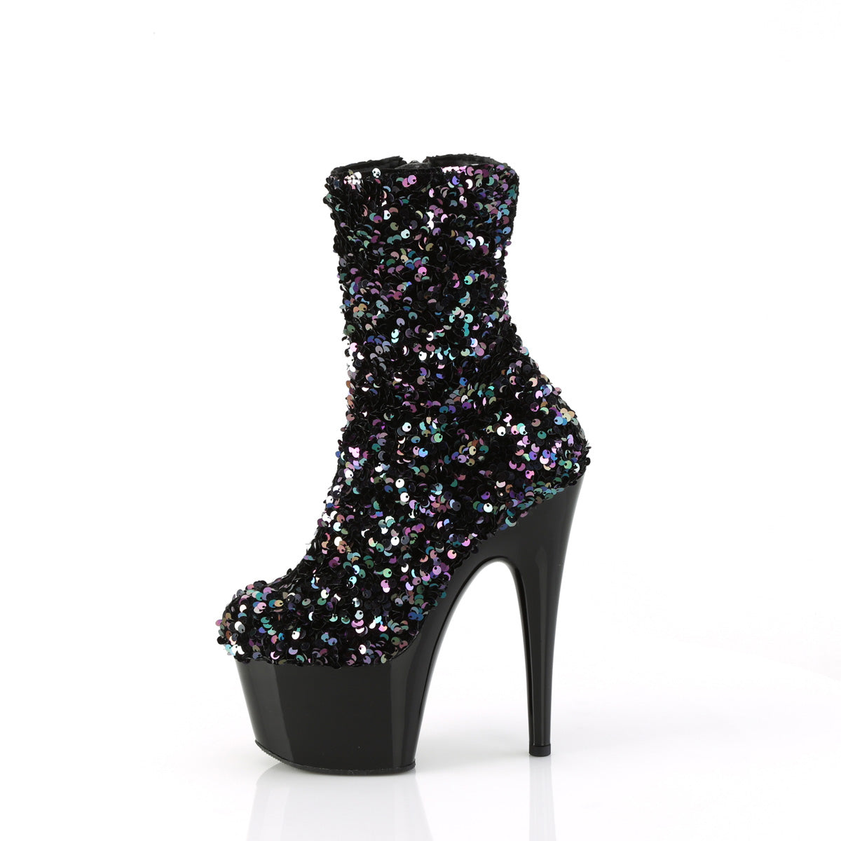 Pleaser   ADORE-1042SQ BLK Multi -Sequins/BLK