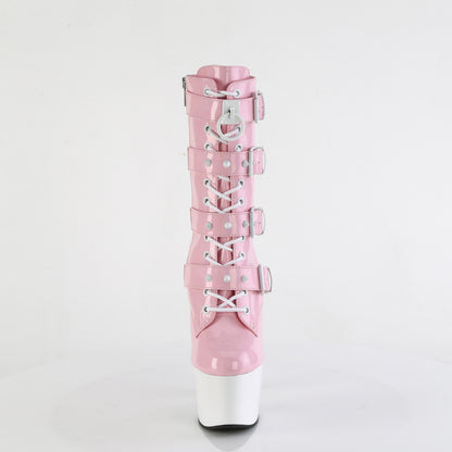 Pleaser   ADORE-1046TT B. Pink Holo Pat/Wht