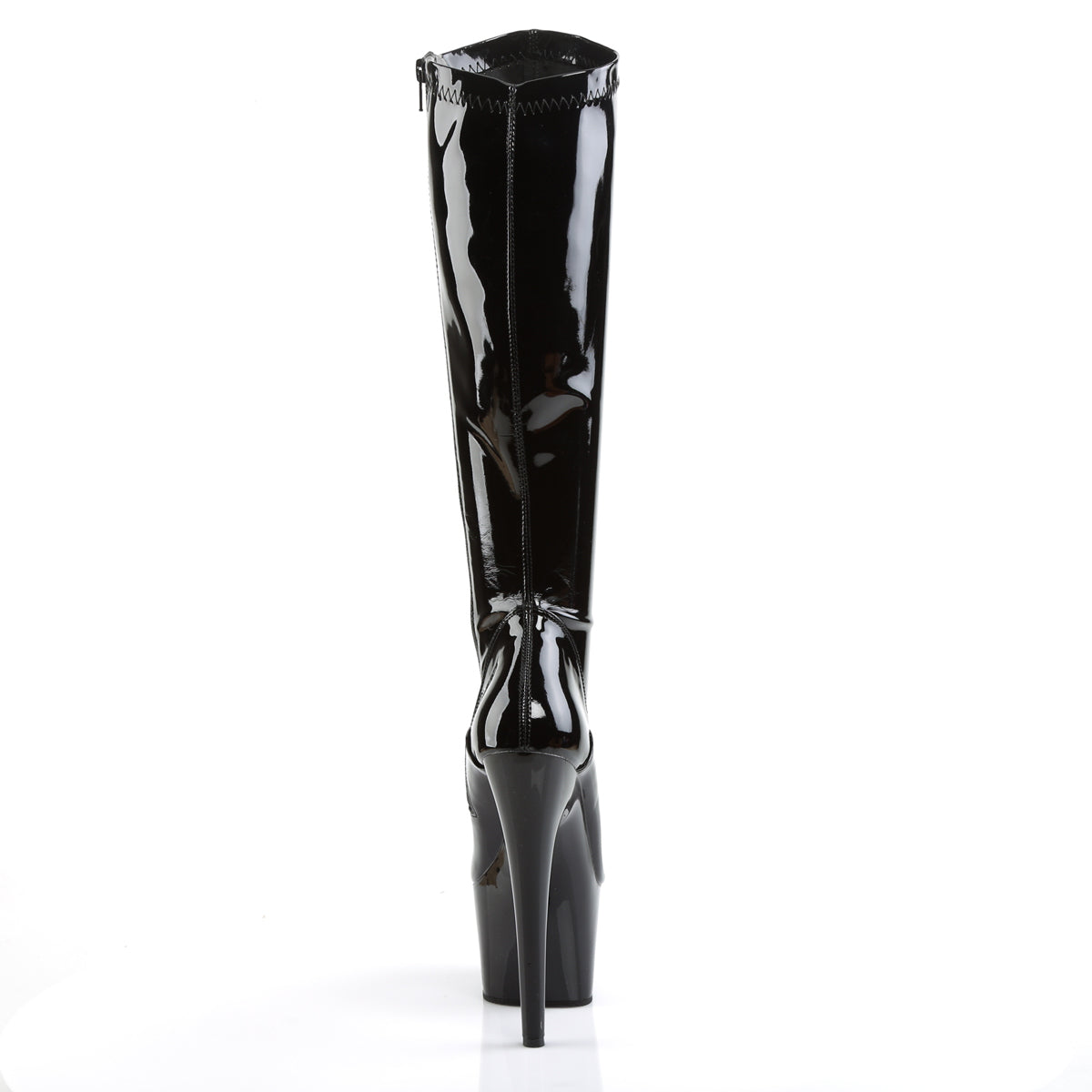 Pleaser Womens Boots. ADORE-2000 BLK STR Pat / BLK