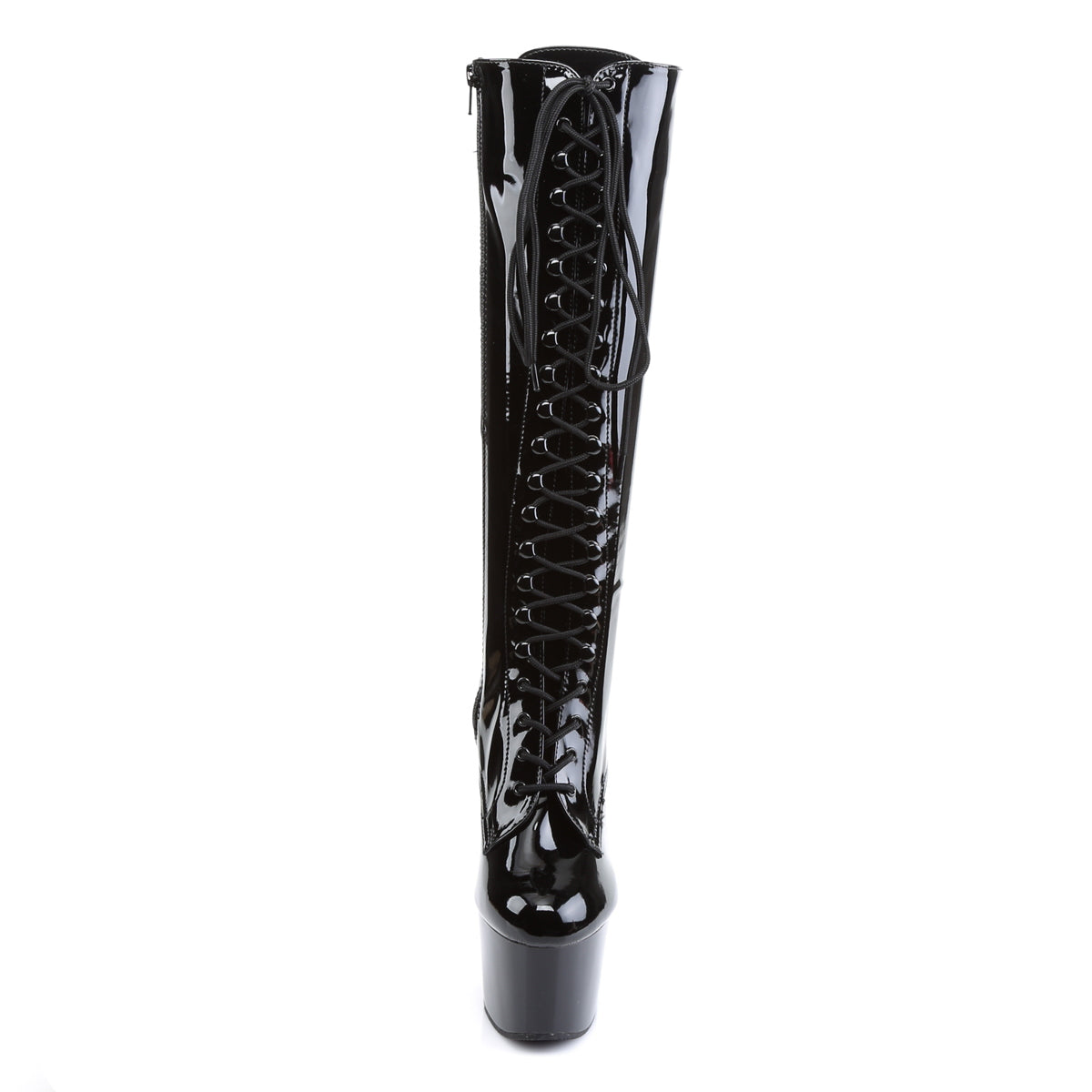 Pleaser Womens Boots ADORE-2023 Blk Str Pat/Blk