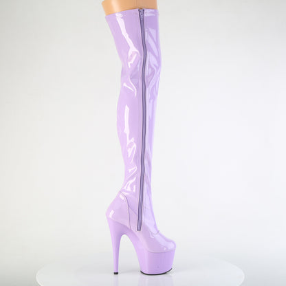 Pleaser Women's Platform Shoes ADORE-3000 Lavender Str. Pat/Lavender