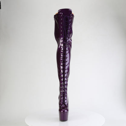 Pleaser Women's Platform Shoes ADORE-3020GP Purple Glitter Pat/M