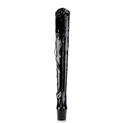 Pleaser Womens Boots ADORE-3063 Blk Str Pat/Blk