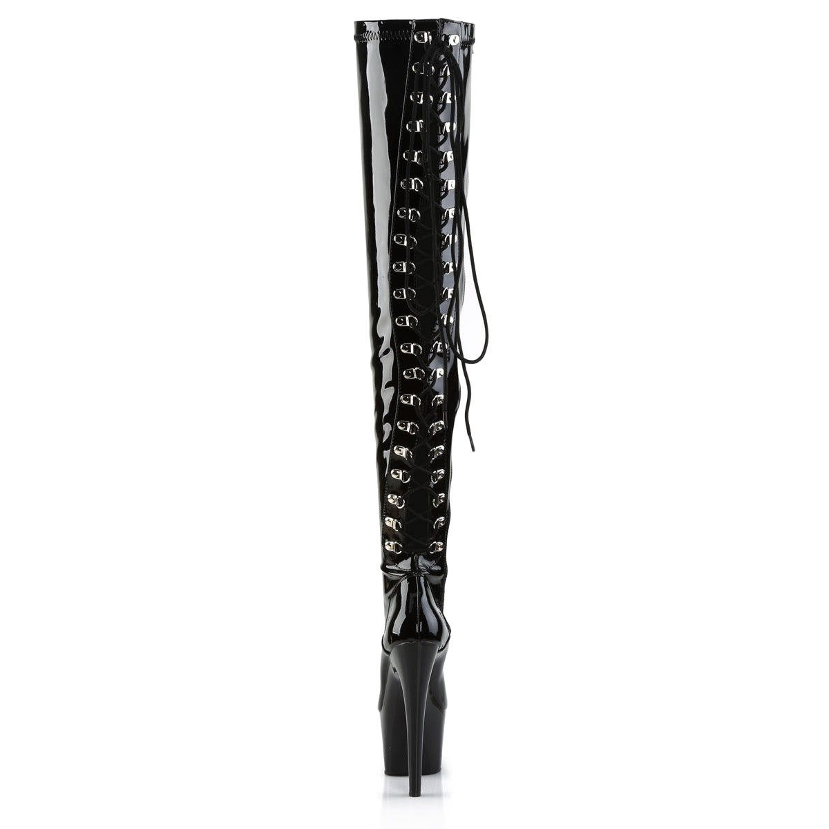 Pleaser Womens Boots ADORE-3063 Blk Str Pat/Blk