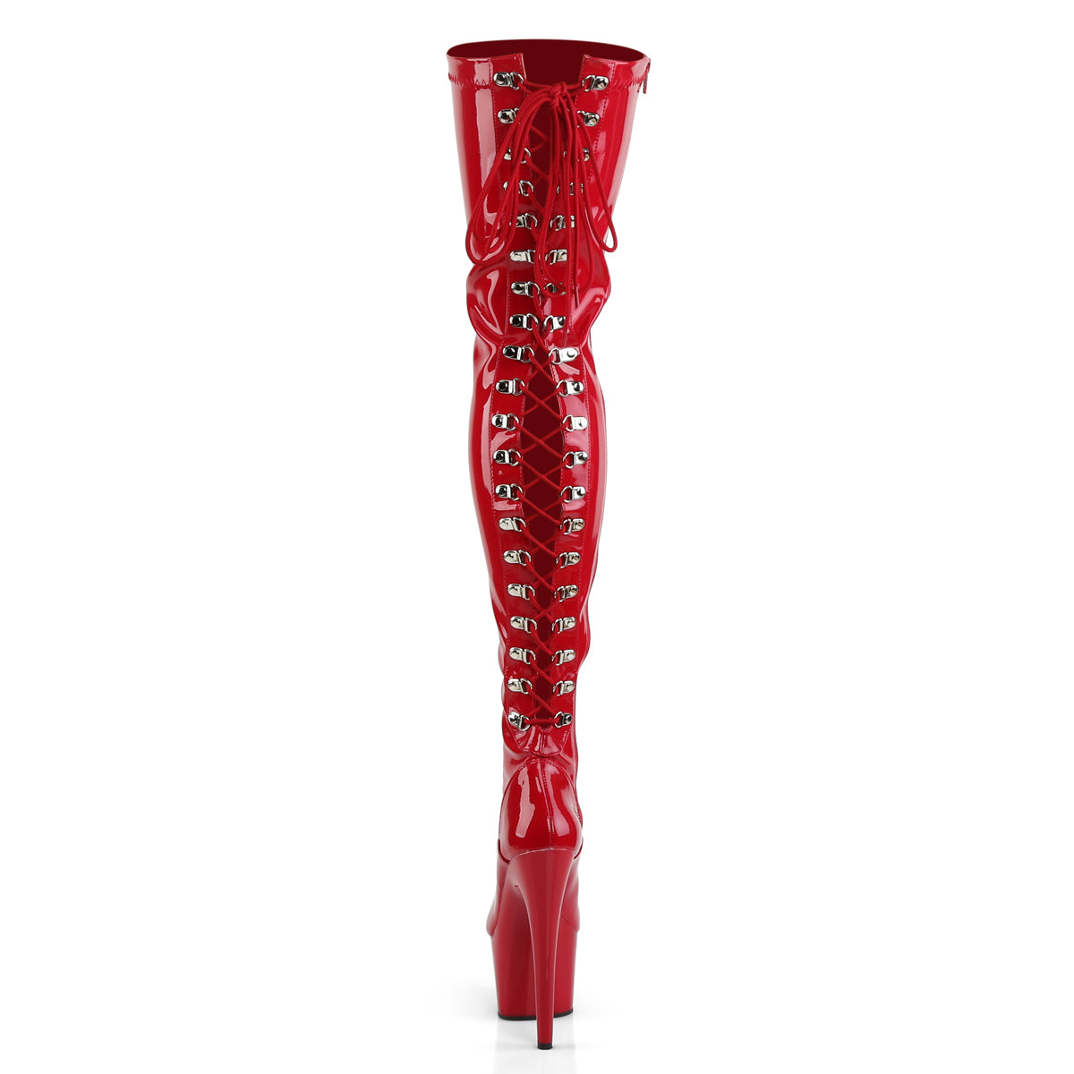 Pleaser Womens Boots. ADORE-3063 Red Str Pat / rot