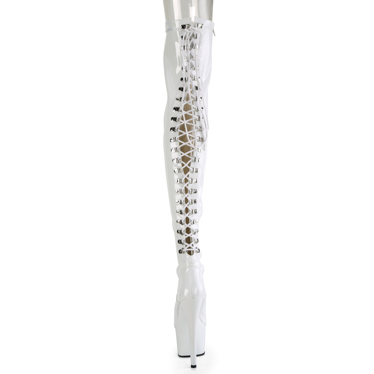 Pleaser   ADORE-3063 WHT STR PAT/WHT