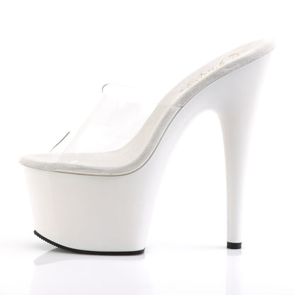 Pleaser Womens Sandals ADORE-701 Clr/Wht