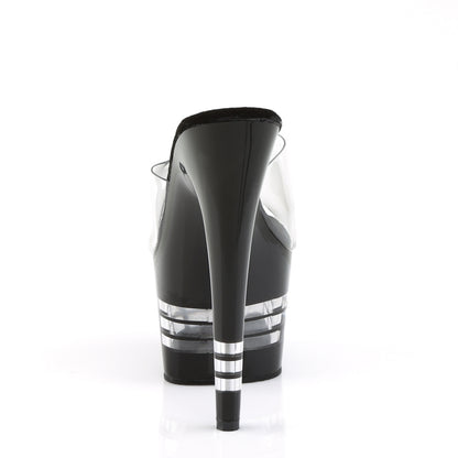 Pleaser Damen Sandalen ADORE-701ln CLR / BLK