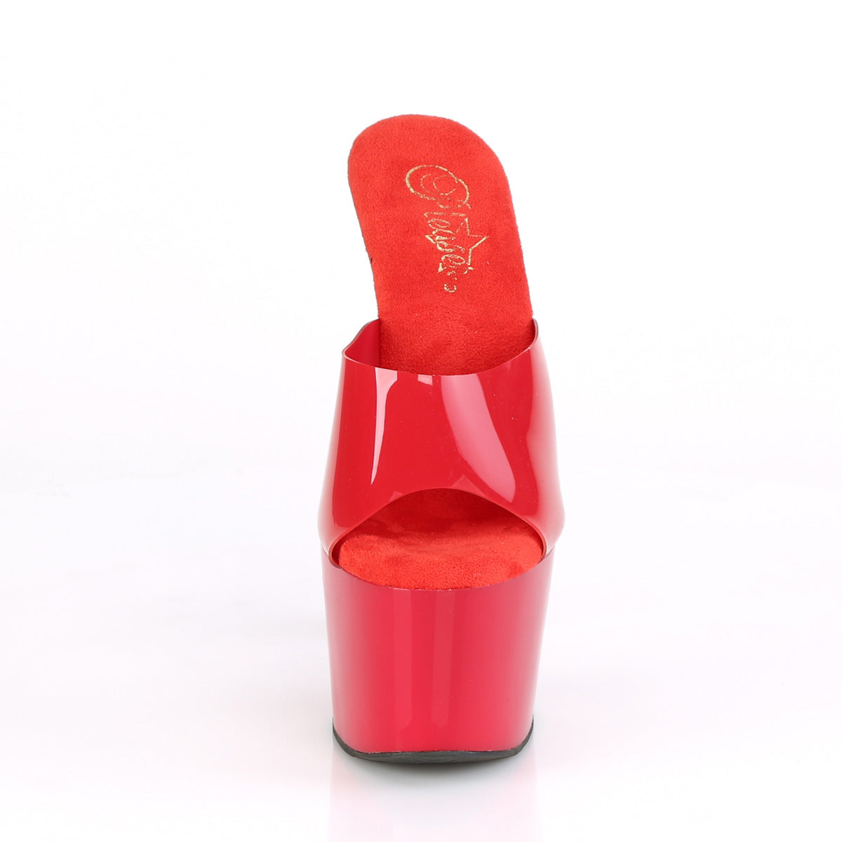 Pleaser Damen Sandalen ADORE-701n rot (geleelelig) tpu / rot
