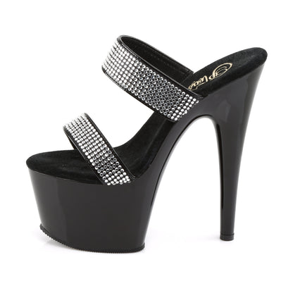 Pleaser Womens Sandals ADORE-702-2 Blk/Blk