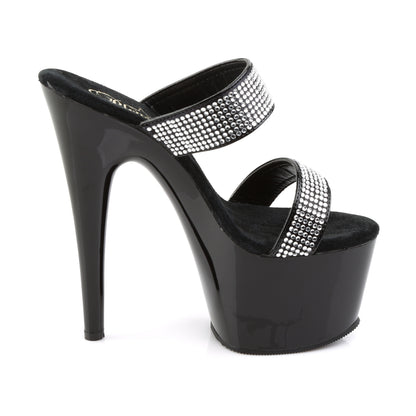 Pleaser Womens Sandals ADORE-702-2 Blk/Blk