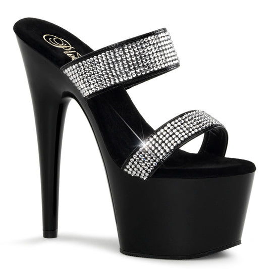 Pleaser Damen Sandalen ADORE-702-2 BLK / BLK
