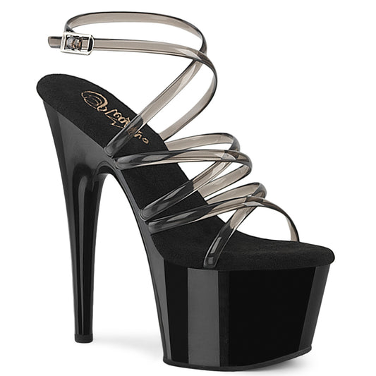 Pleaser Women's Platform Shoes ADORE-706 Smoke/Blk