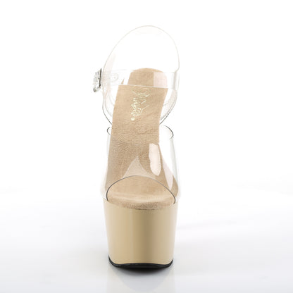 Pleaser Damen Sandalen ADORE-708 CLR / Creme