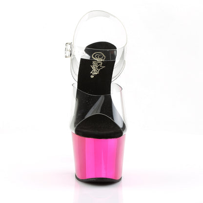 Pleaser Damen Sandalen ADORE-708 clr / h. Rosa Chrome