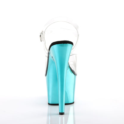 Pleaser Damen Sandalen ADORE-708 CLR / TURQUOISE Chrome