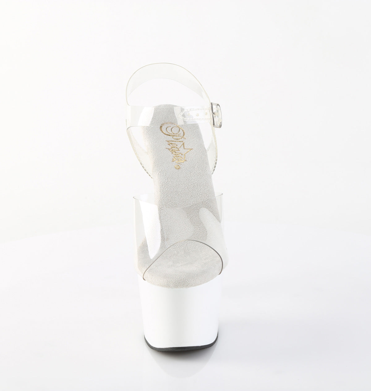 Pleaser Women's Platform Shoes ADORE-708 Clr/Wht