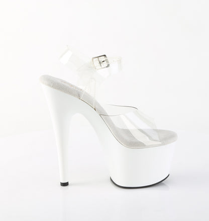 Pleaser Women's Platform Shoes ADORE-708 Clr/Wht
