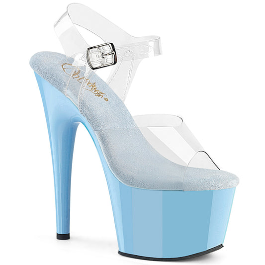 Pleaser Women's Platform Shoes ADORE-708 Clr/B. Blue