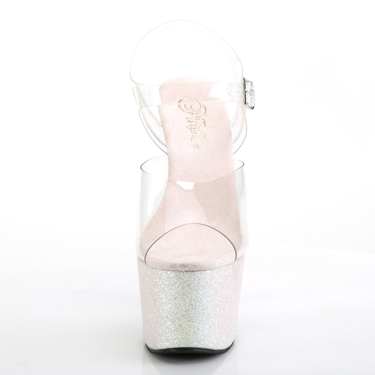 Pleaser Damen Sandalen ADORE-708HMG CLR / OPAL Multi Glitter