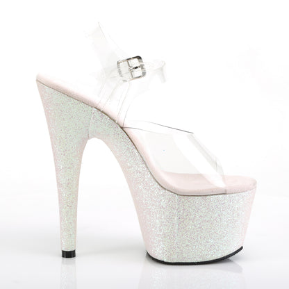 Pleaser Damen Sandalen ADORE-708HMG CLR / OPAL Multi Glitter