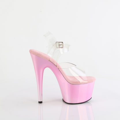 Pleaser   ADORE-708LQ Clr/Liquid B. Pink Hologram