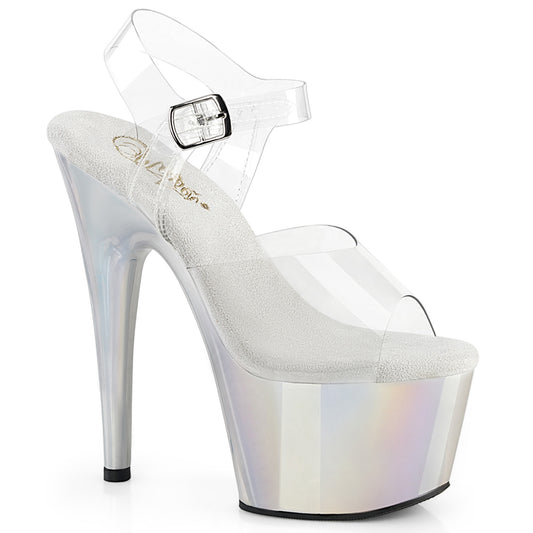 Pleaser   ADORE-708LQ CLR/Flüssig -SLV -Hologramm