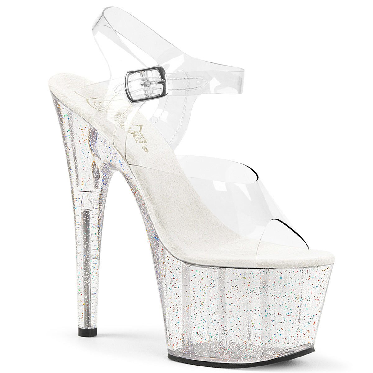 Pleaser Womens Sandals ADORE-708MG Clr/Clr