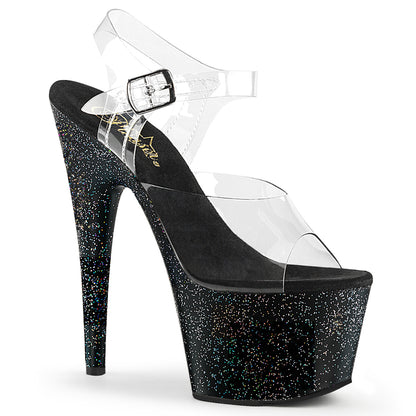 Pleaser Damen Sandalen ADORE-708mg CLR / BLK