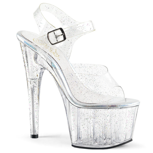 Pleaser Womens Sandals ADORE-708MMG Clr/Clr