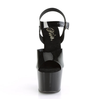 Pleaser Damen Sandalen ADORE-708n BLK (GELLY-LIFE) TPU / BLK