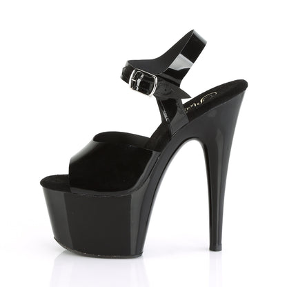 Pleaser Damen Sandalen ADORE-708n BLK (GELLY-LIFE) TPU / BLK
