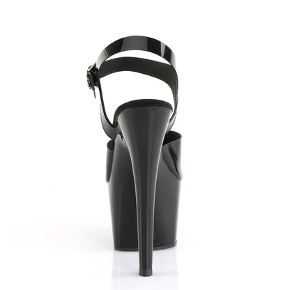 Pleaser Damen Sandalen ADORE-708n BLK (GELLY-LIFE) TPU / BLK