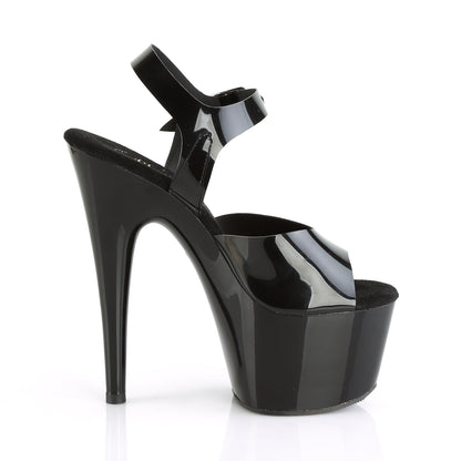 Pleaser Damen Sandalen ADORE-708n BLK (GELLY-LIFE) TPU / BLK