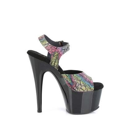 Pleaser  Sandals ADORE-708N-LTP Green-Purple TPU/Blk