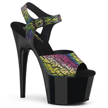 Pleaser  Sandals ADORE-708N-LTP Green-Purple TPU/Blk