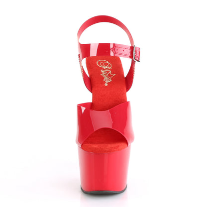 Pleaser Womens Sandals ADORE-708N Red (Jelly-Like) TPU/Red