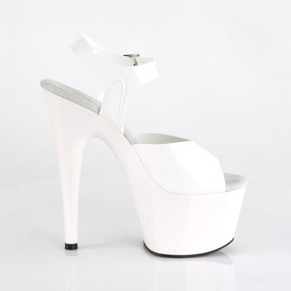 Pleaser Womens Sandals ADORE-708N Wht (Jelly-Like) TPU/Wht